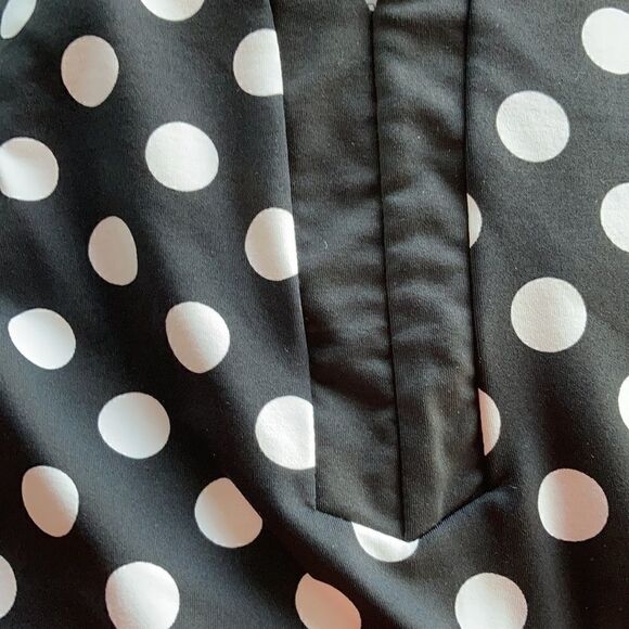 Land’s End bathing suit coverup dress print black white polka dot Small Petite - Picture 5 of 5